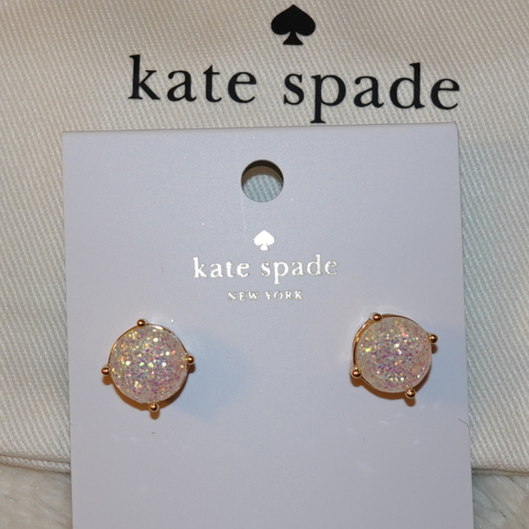 Kate Spade Opal Glitter Studs 🎉Host Pick🎉 - Picture 4 of 4